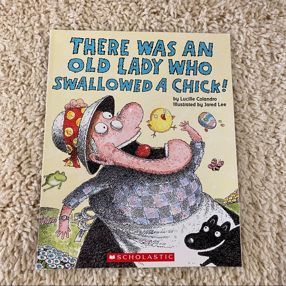 There was an old lady who swallowed a chick!